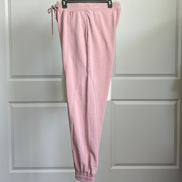 7FAM Jogger Lounge High-Rise Drawstring Pockets Elastic Cuffs Dusty Pink M NWT - Picture 12 of 14